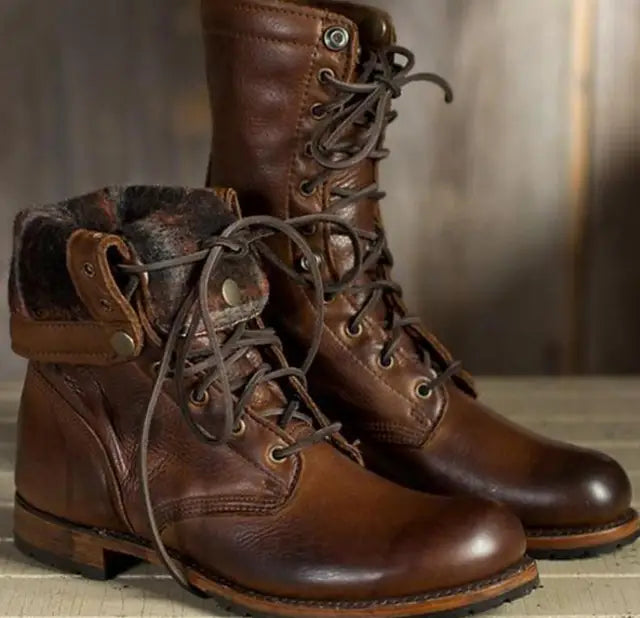 Alice | Women's Casual Lace Up Leather Boots