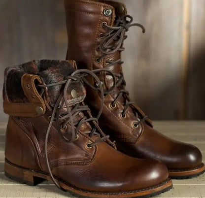 Alice | Women's Casual Lace Up Leather Boots