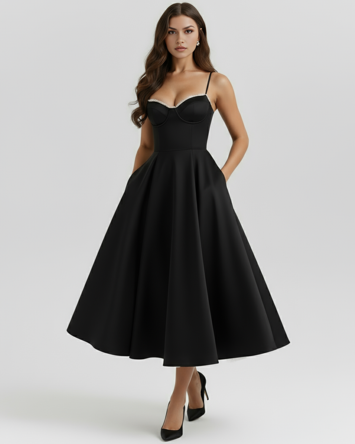 Julie | Women's Elegant A-line Maxi Dress
