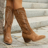 Ava | Women's Embroidered Mid-Calf Cowboy Boots