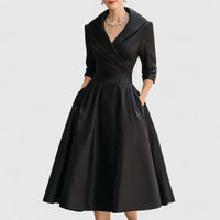 Georgia | Women's Elegant Wrap Midi Dress
