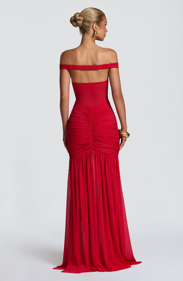 Daisy | Women's Ruched Off-Shoulder Wedding Guest Dress