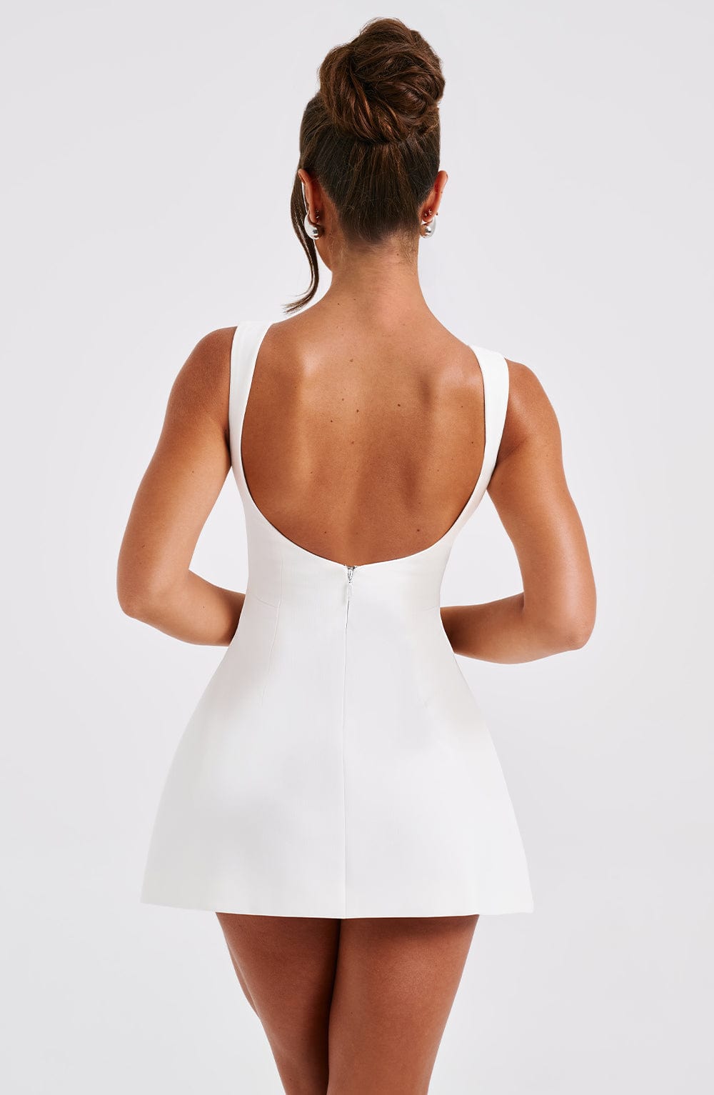 Armgard | Women's Elegant Boat Neck Mini Dress