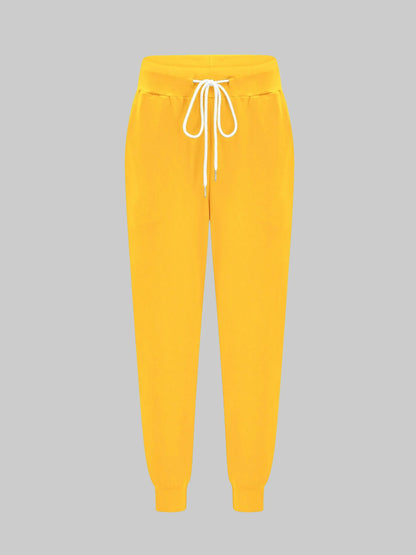 Amber | Women's High-Waisted Tapered Slim Fit Sweatpants