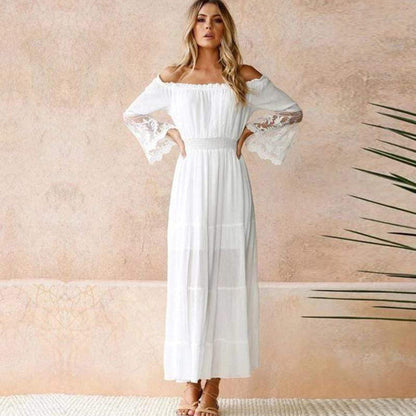 Amelie | Women's Elegant Off-Shoulder Summer Dress