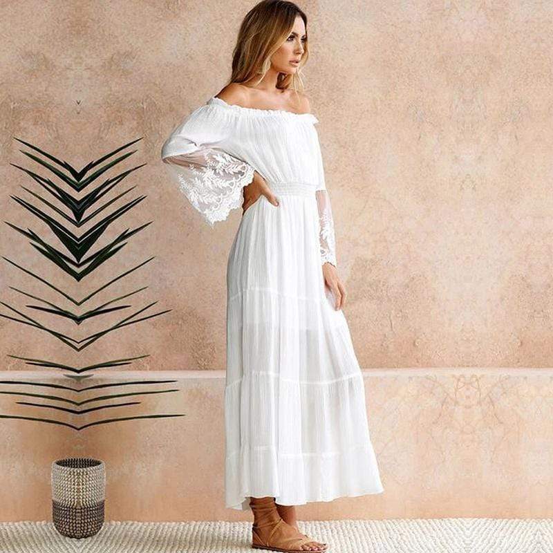 Amelie | Women's Elegant Off-Shoulder Summer Dress
