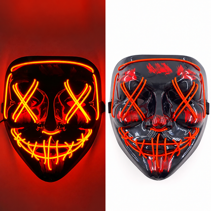 Roy | Halloween LED Purge Mask with Neon Glow