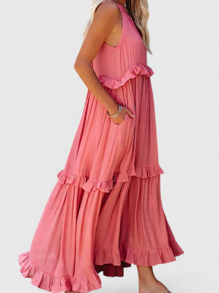 Matilda | Women's Elegant Draped Maxi Dress