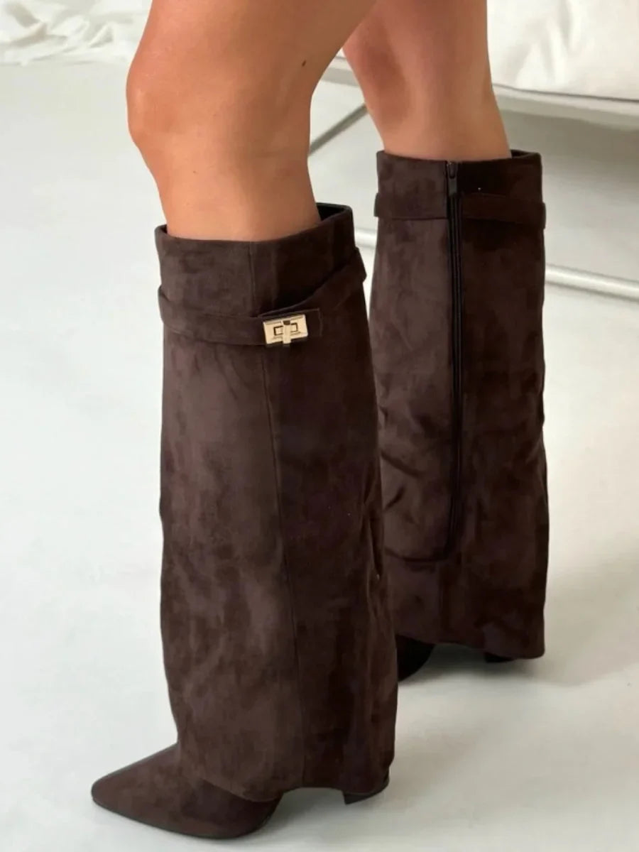 Karen | Women's Classic Knee-High Suede Boots