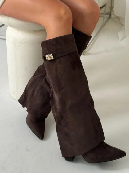Karen | Women's Classic Knee-High Suede Boots