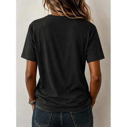 Daisy | Women's Casual Ghost Cat Halloween Tee