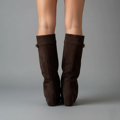 Lola | Women's Casual Knee High Suede Boots