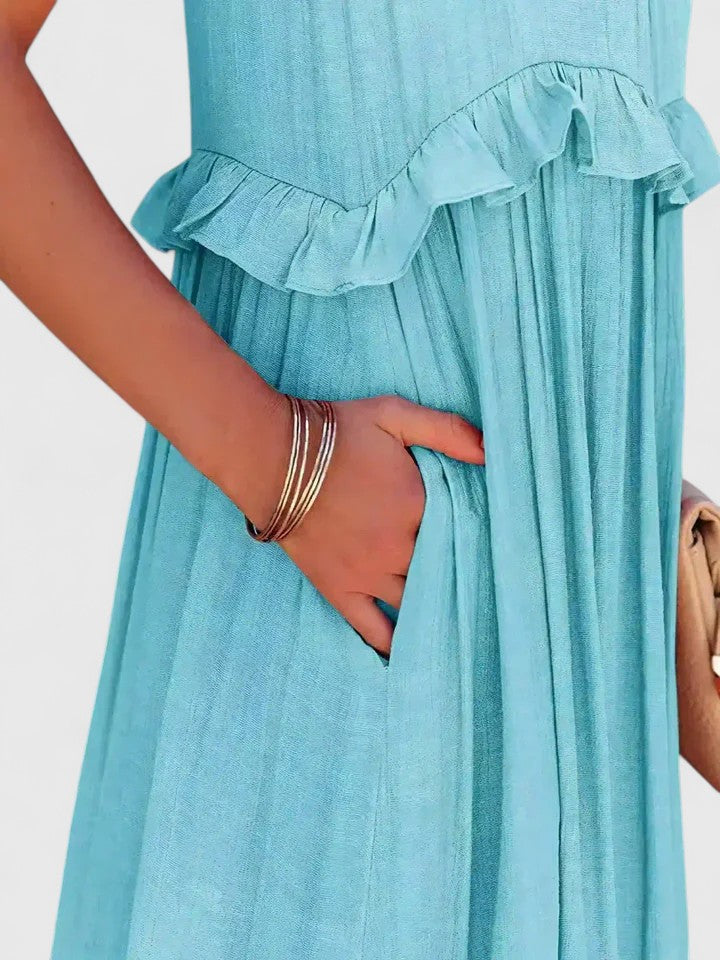 Matilda | Women's Elegant Draped Maxi Dress