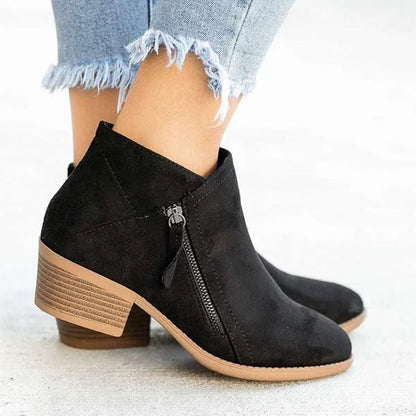Camilla | Women's Casual Orthopedic Zip Ankle Boots