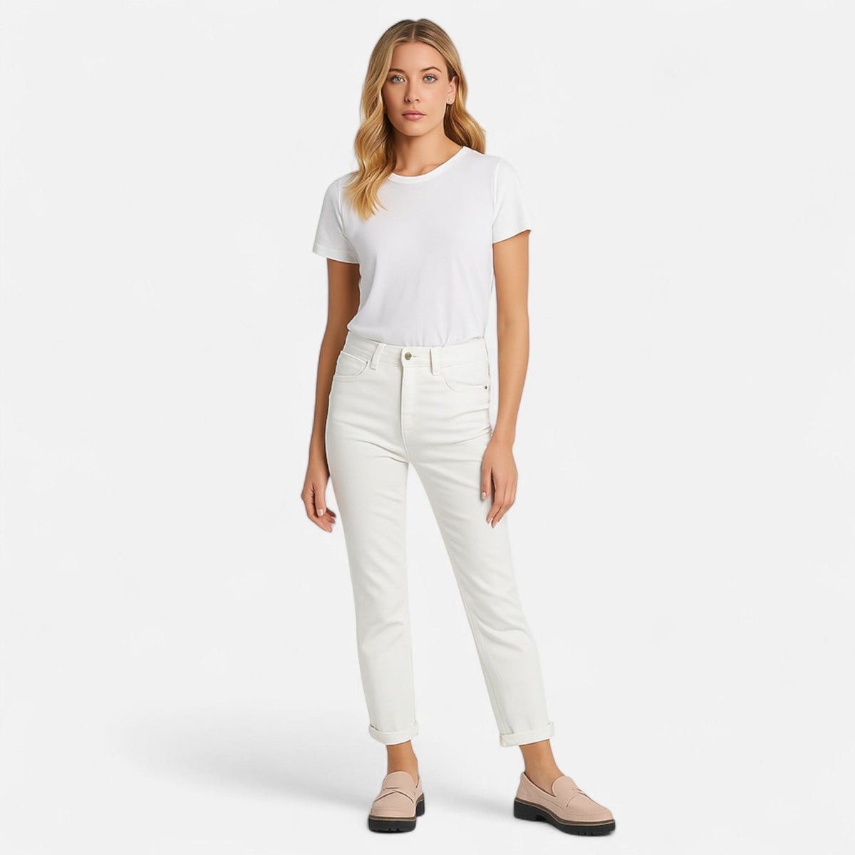 Cordelia | Women's Suede Platform Loafers with Low Heel