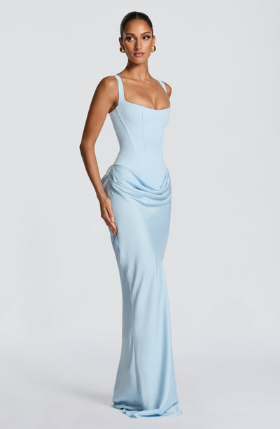 Fiona | Women's Formal Draped Maxi Dress