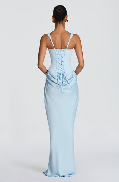 Fiona | Women's Formal Draped Maxi Dress