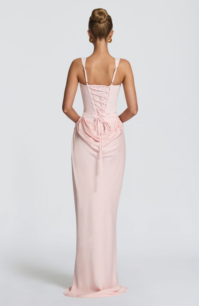 Fiona | Women's Formal Draped Maxi Dress