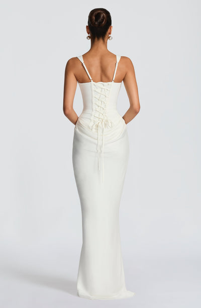 Fiona | Women's Formal Draped Maxi Dress