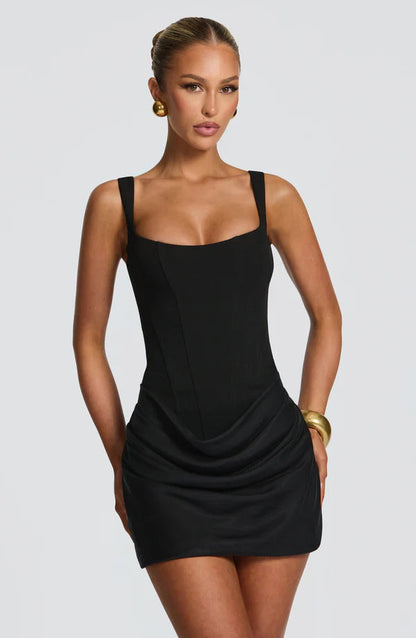 Gabriella | Women's Structured Square-Neck Wedding Guest Dress