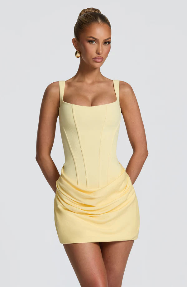 Gabriella | Women's Structured Square-Neck Wedding Guest Dress