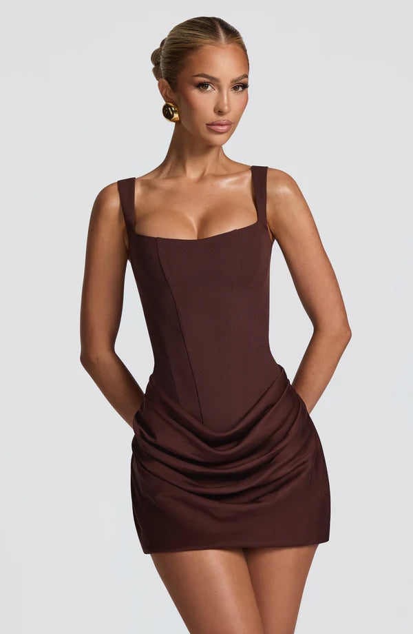 Gabriella | Women's Structured Square-Neck Wedding Guest Dress