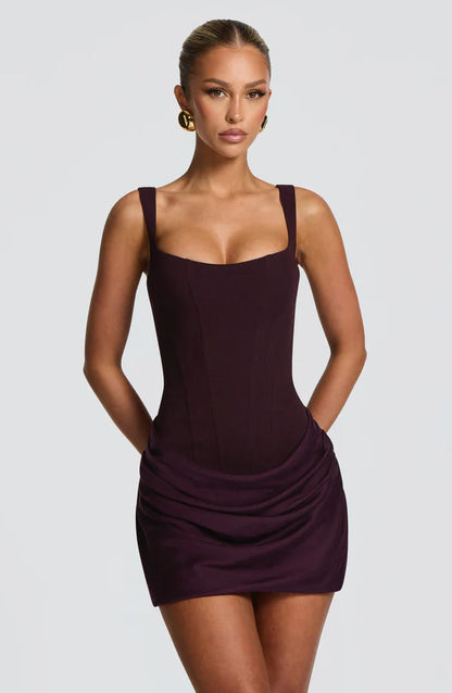 Gabriella | Women's Structured Square-Neck Wedding Guest Dress