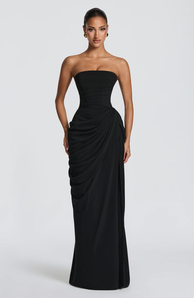 Piper | Women's Strapless Draped Corset Dress