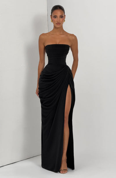 Piper | Women's Strapless Draped Corset Dress