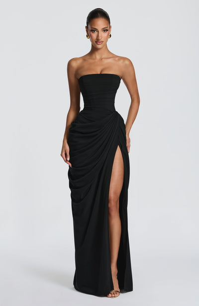 Piper | Women's Strapless Draped Corset Dress