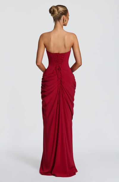 Piper | Women's Strapless Draped Corset Dress