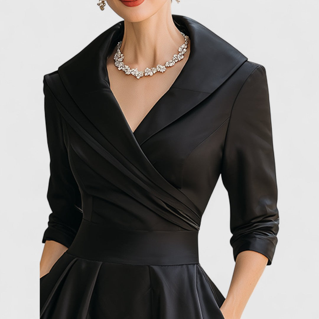 Georgia | Women's Elegant Wrap Midi Dress