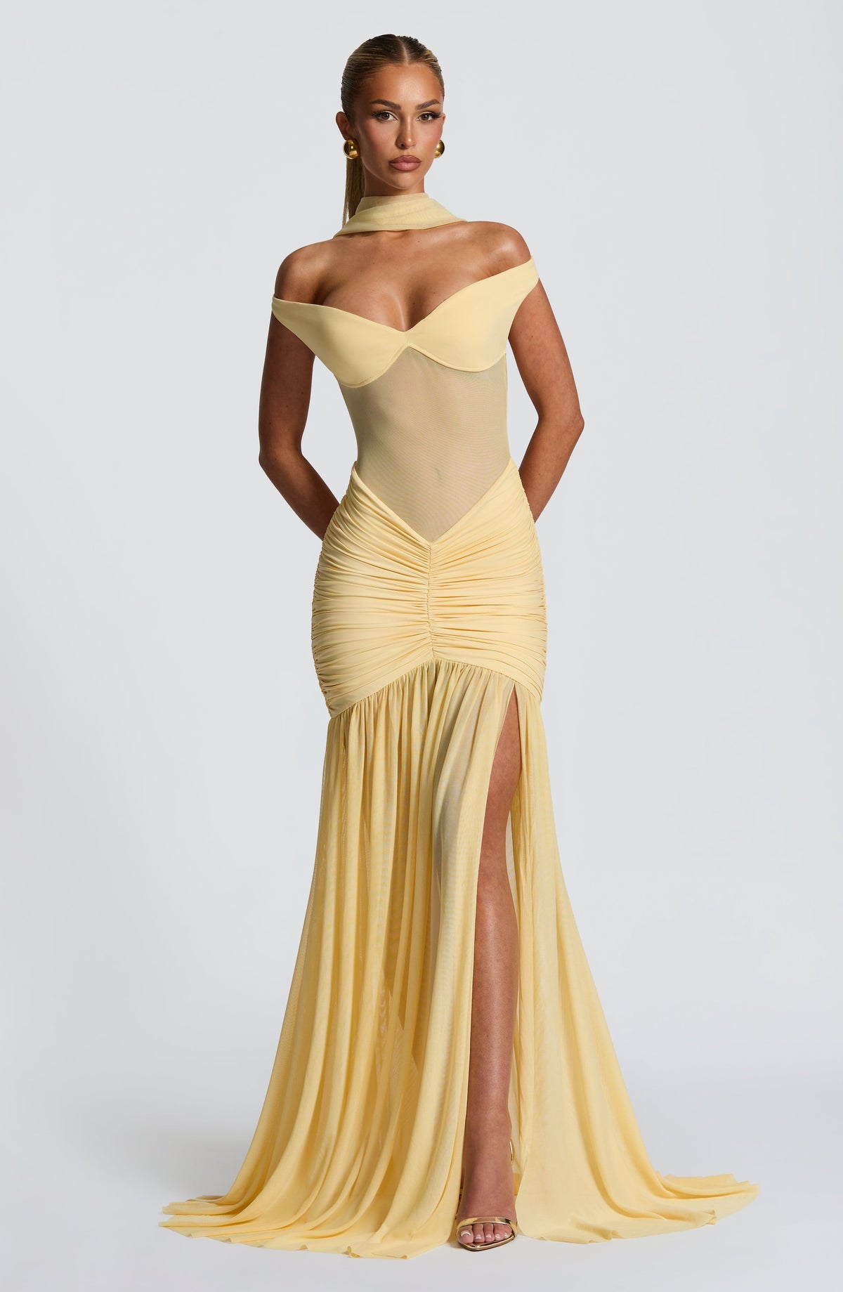 Daisy | Women's Ruched Off-Shoulder Wedding Guest Dress
