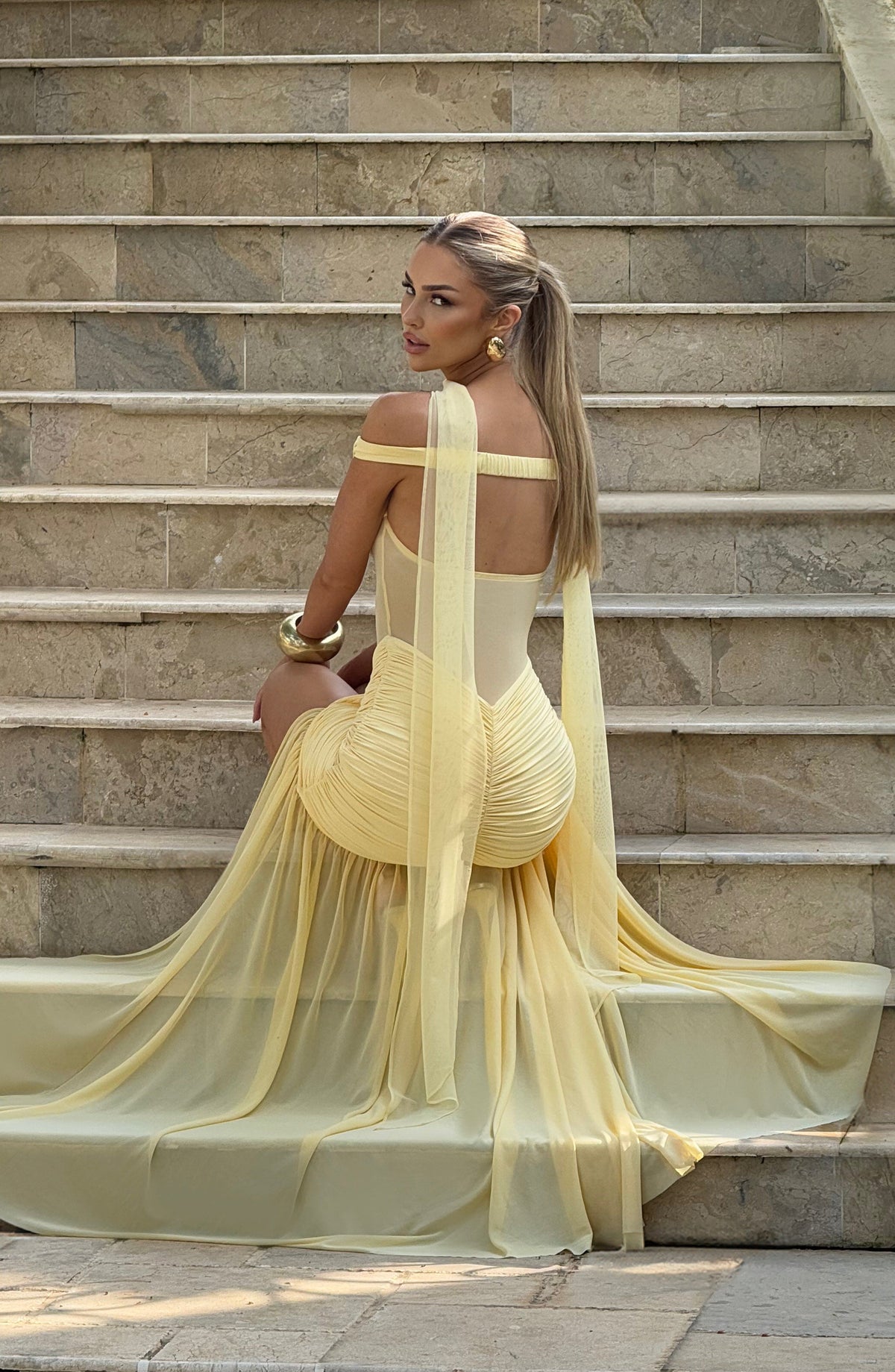 Daisy | Women's Ruched Off-Shoulder Wedding Guest Dress