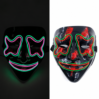 Roy | Halloween LED Purge Mask with Neon Glow