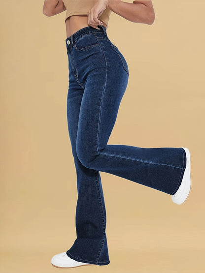 Elizabeth | Women's High-Waisted Flared Jeans