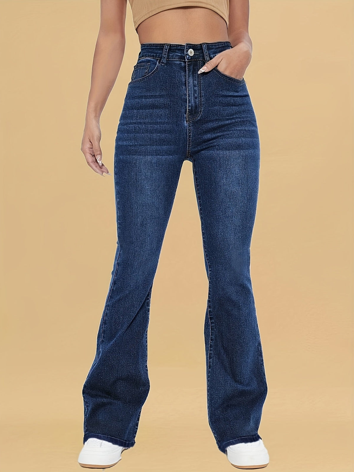 Elizabeth | Women's High-Waisted Flared Jeans