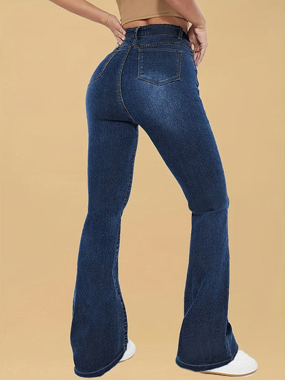 Elizabeth | Women's High-Waisted Flared Jeans
