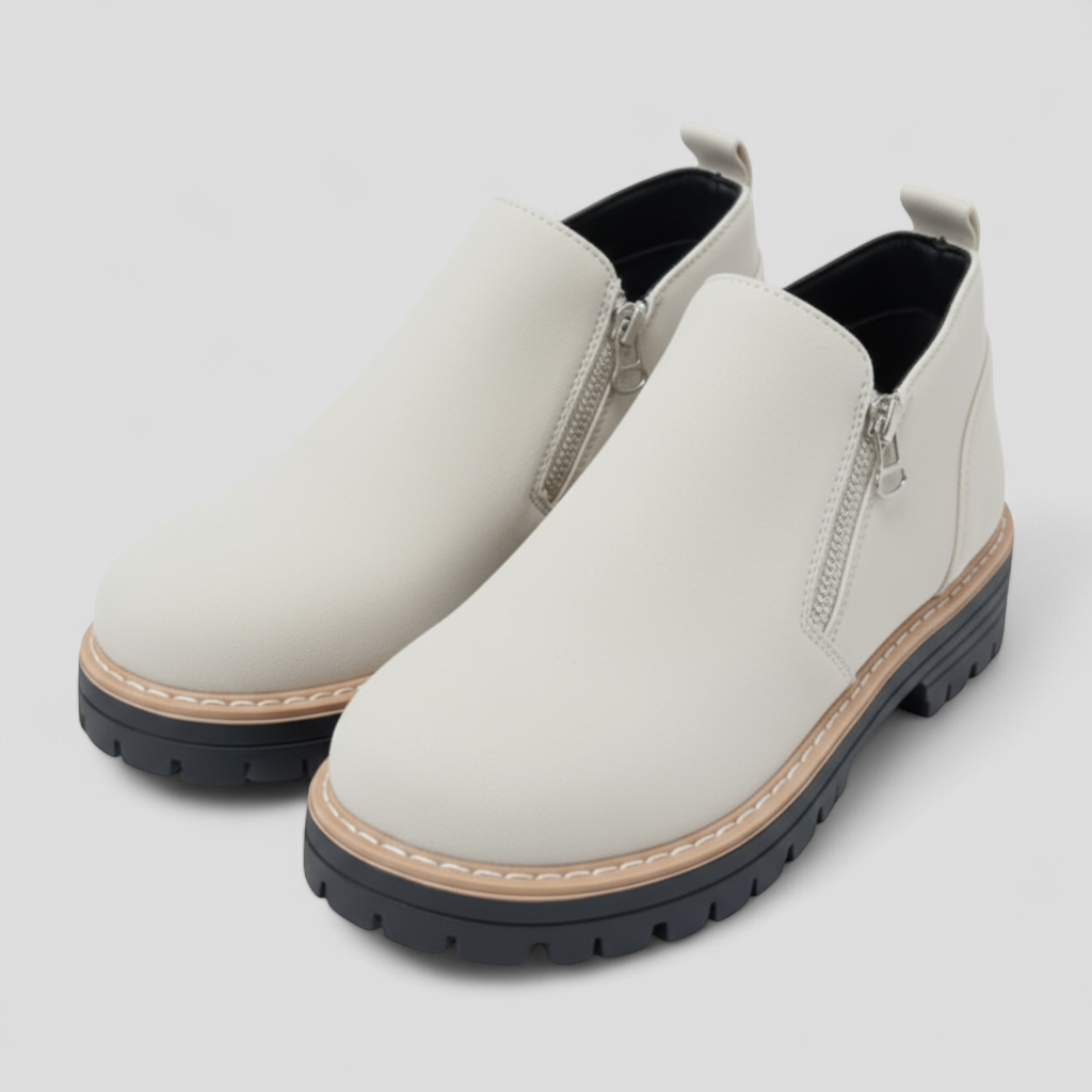 Ellie | Women's Chunky Side-Zip Ankle Boots