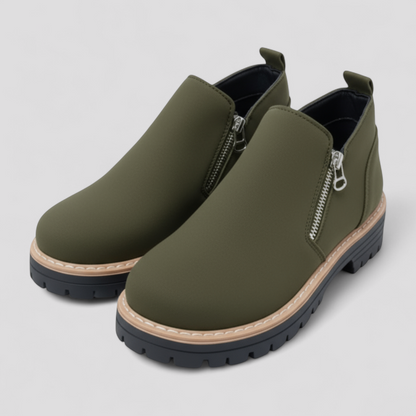 Ellie | Women's Chunky Side-Zip Ankle Boots