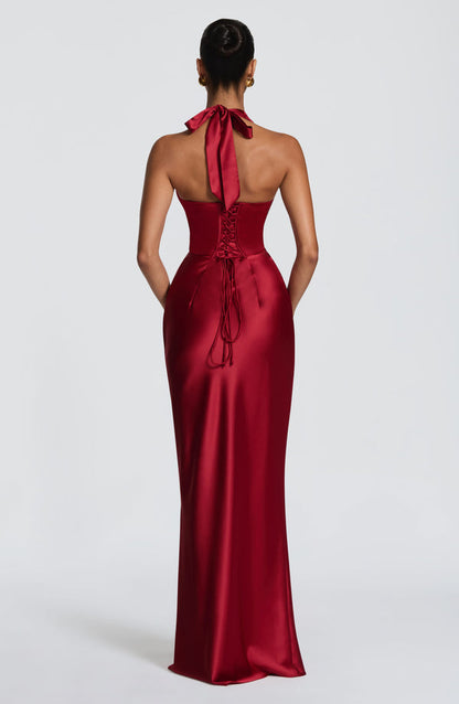 Ropa | Women's Elegant Satin Wedding Guest Dress