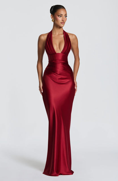 Ropa | Women's Elegant Satin Wedding Guest Dress