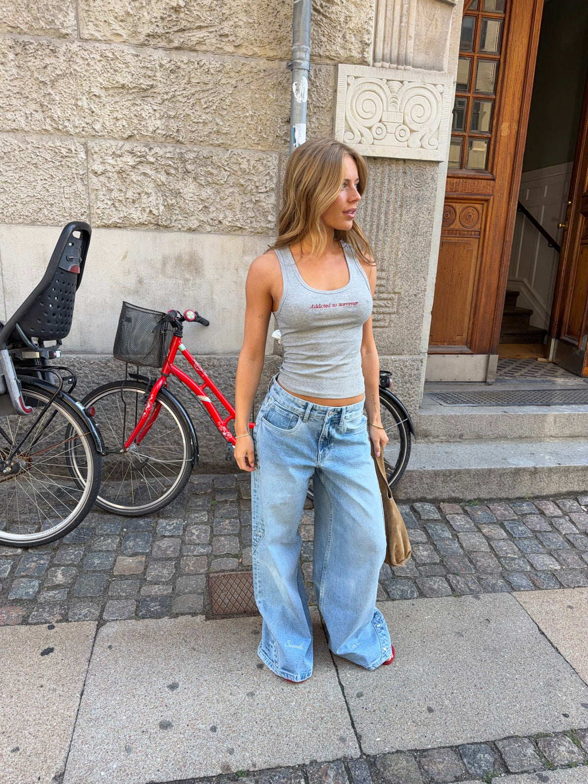 Emily | Women's Light Wash Wide Leg Jeans
