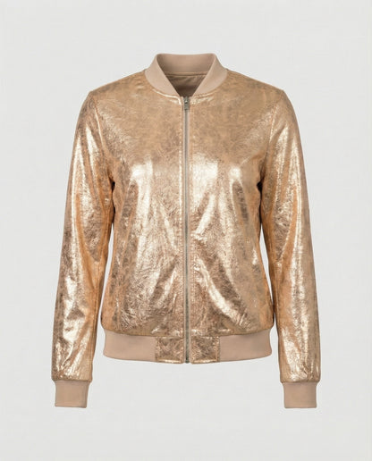 Emma | Women's Shimmering Glittering Bomber Jacket