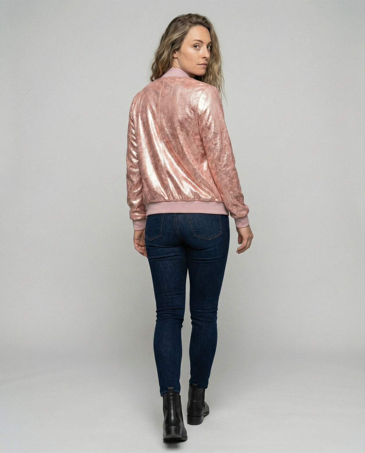 Emma | Women's Shimmering Glittering Bomber Jacket