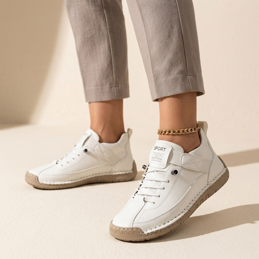 Esme | Women's Casual Lace-Up Slip On Walking Sneakers