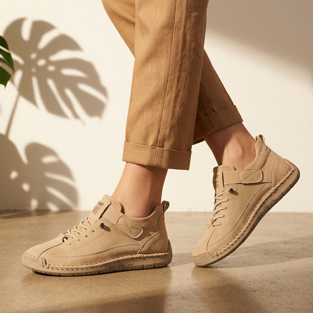 Esme | Women's Casual Lace-Up Slip On Walking Sneakers