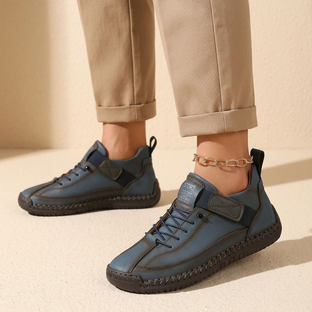 Esme | Women's Casual Lace-Up Slip On Walking Sneakers