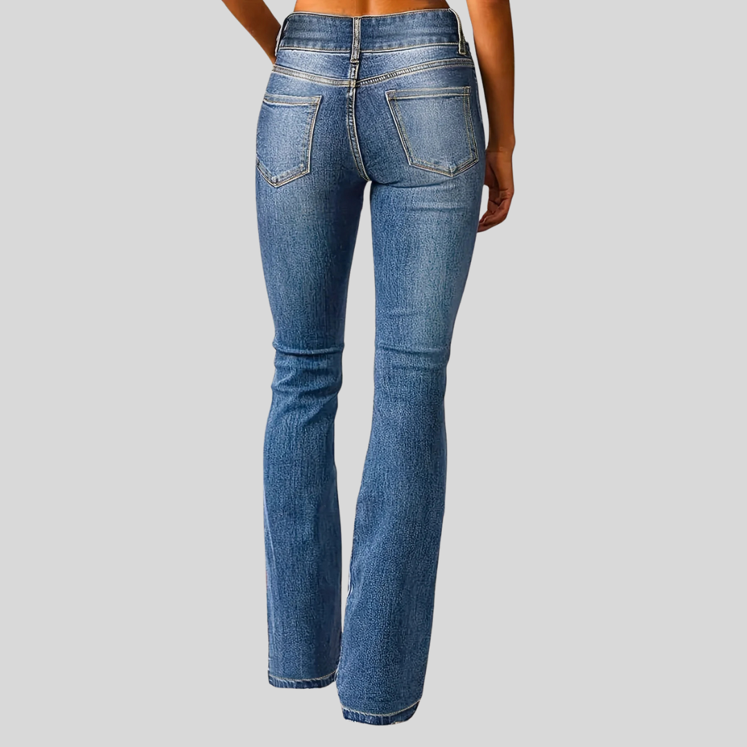 Esme | Women's Denim High-Waisted Flared Jeans