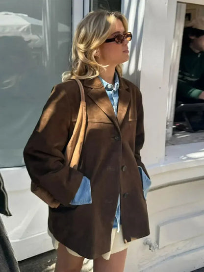 Esme | Women's Elegant Suede Fall Jacket